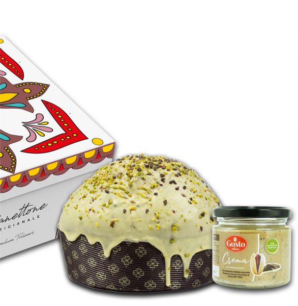 Pistachio and Chocolate Panettone - Gusto Etna